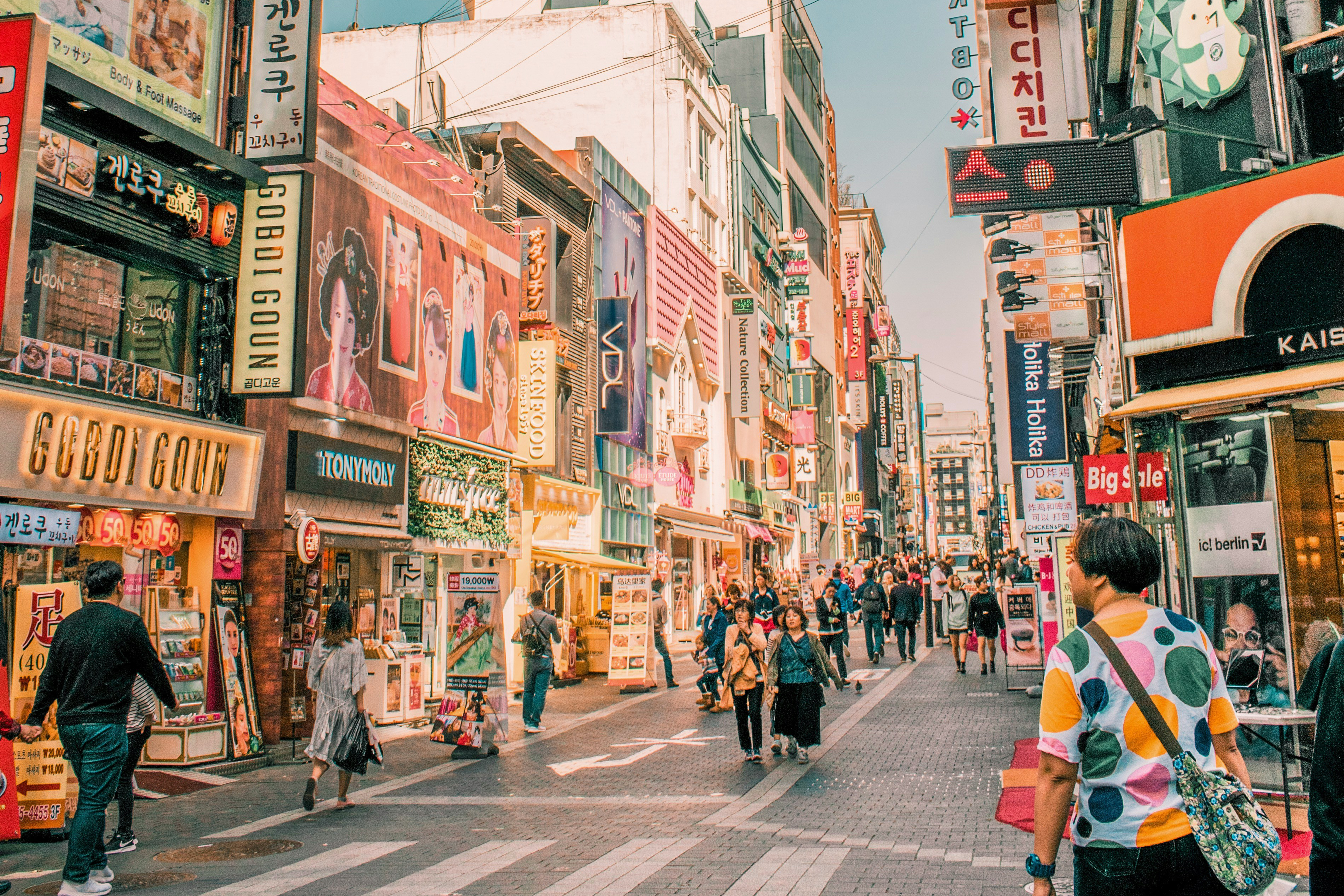 Street of Myeongdong, South Korea.